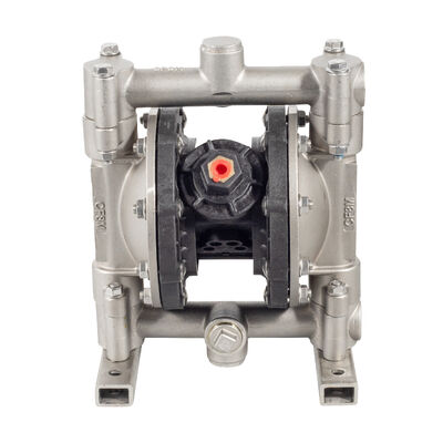 Пневматический мембранный насос с максимальным давлением 100 psi, максимальным расходом 15 галлон/мин и мембраной из Hytrel для очистки сточных вод