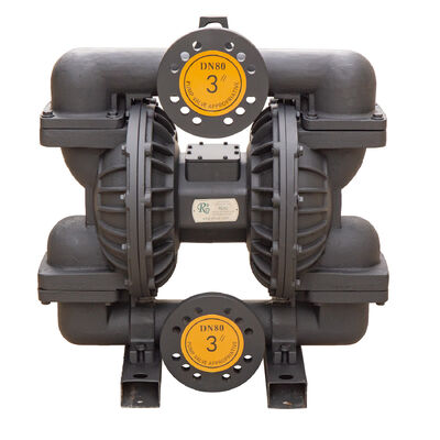 Высокопроизводительный мембранный насос с пневматическим приводом, производительностью 1022 л/мин, максимальным давлением 120 фунтов на квадратный дюйм и материалом из ковкого чугуна