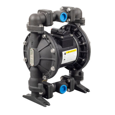 Насос диафрагмы с воздушным приводом с максимальным давлением 120 psi, максимальным потоком 90 gpm и диафрагмой из ПТФЕ для твердых частиц жидкости