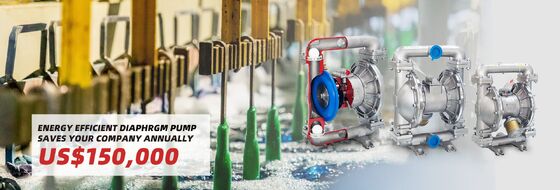 Пневматический пластиковый диафрагматический насос 120psi для очистки сточных вод и орошения